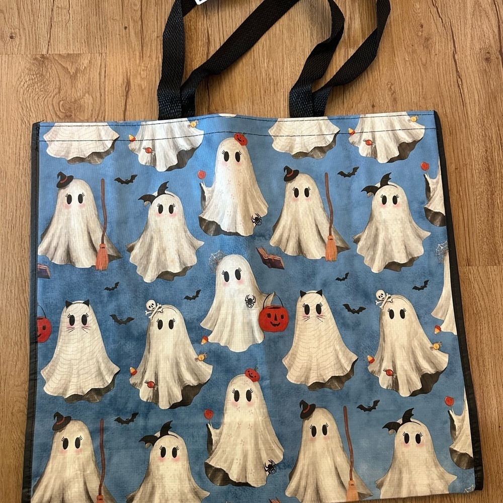Halloween Ghost Print Tote Bag